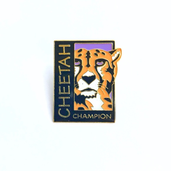 Vintage Jewelry - Vintage Cheetah Champion Pin